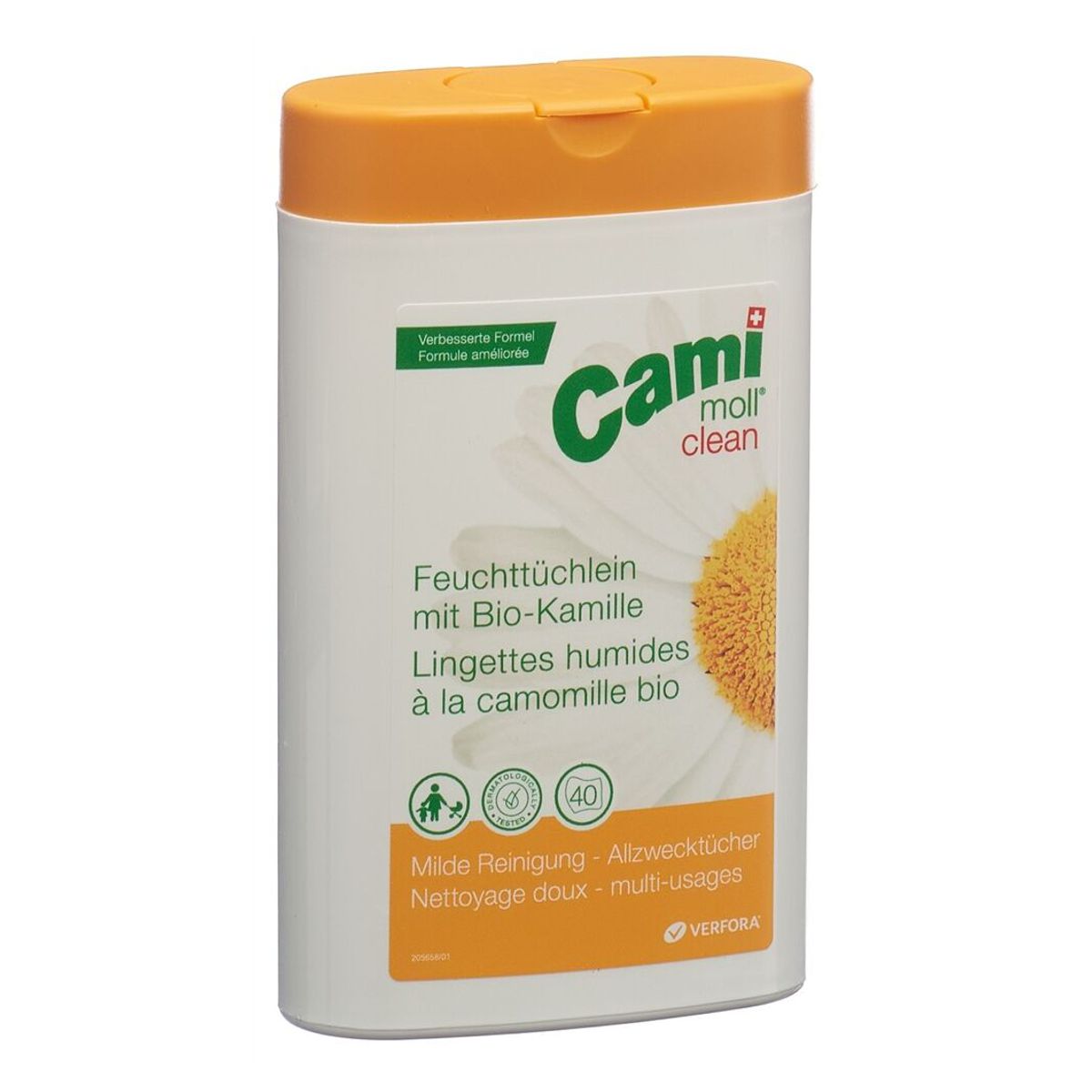 Cami Moll clean Feuchttücher NF Box 40 Stück