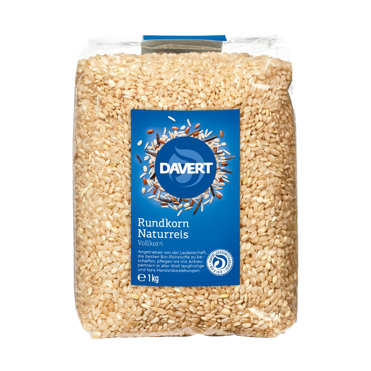 Davert Rundkorn Naturreis 1 kg