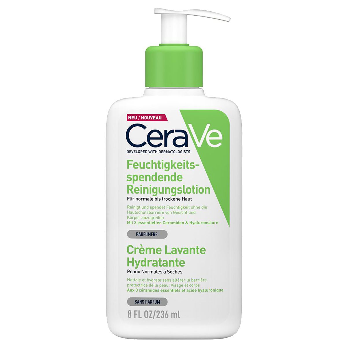 CeraVe Feuchtigkeitsspendende Reinigungslotion 236 ml