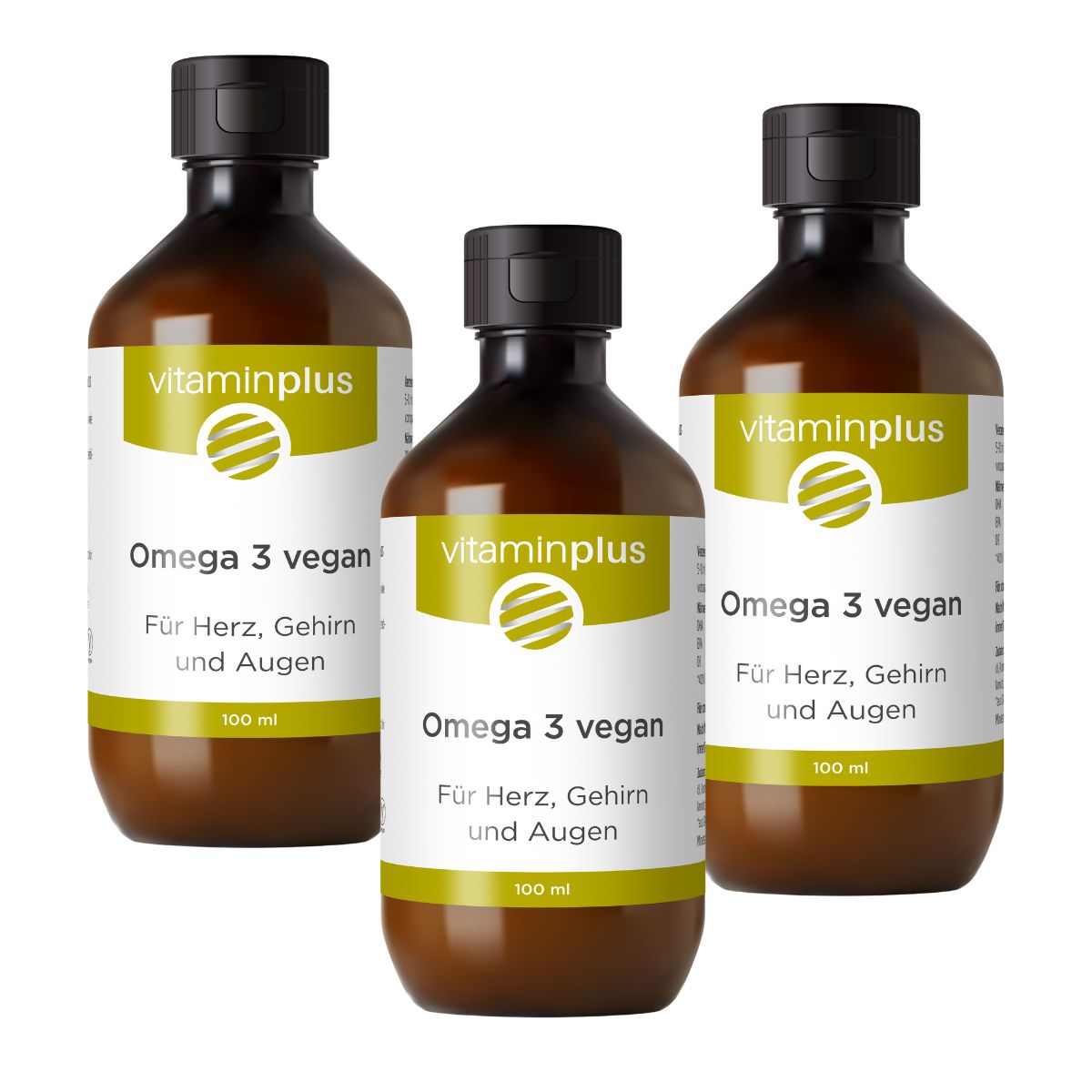 Vitaminplus Omega-3 Algenöl vegan 3x 100 ml