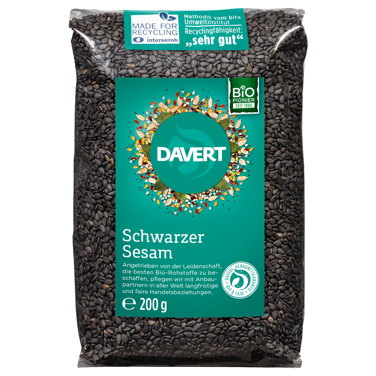 Davert Schwarzer Sesam 200 g