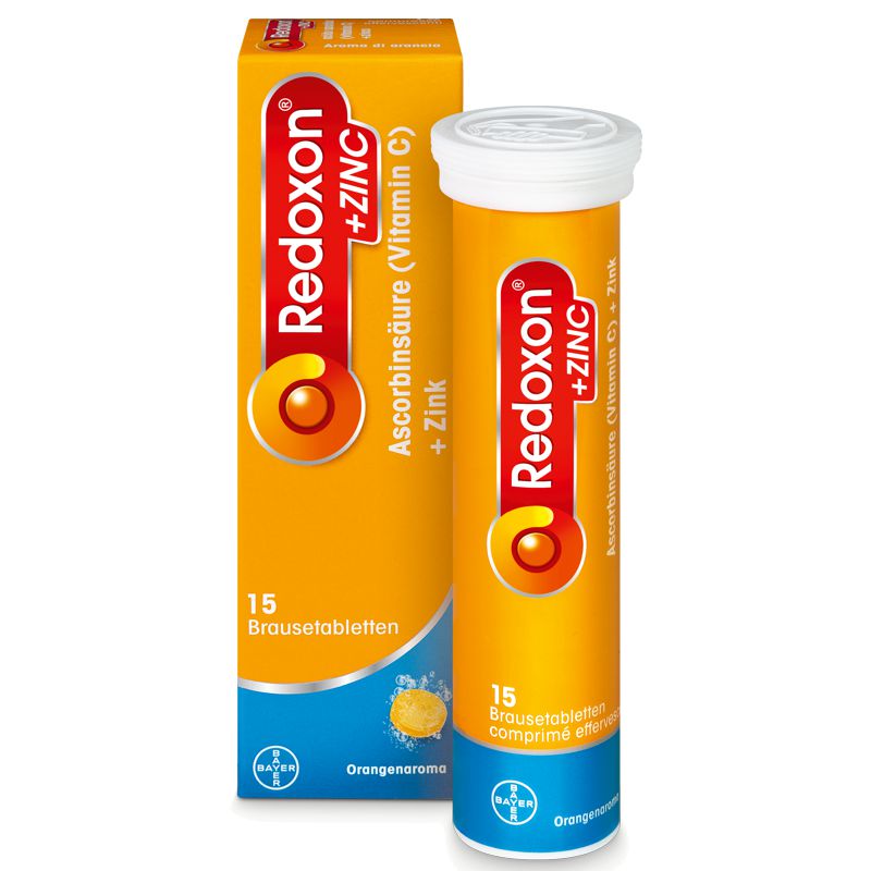 Redoxon Vitamin C + Zink 15 Brausetabletten