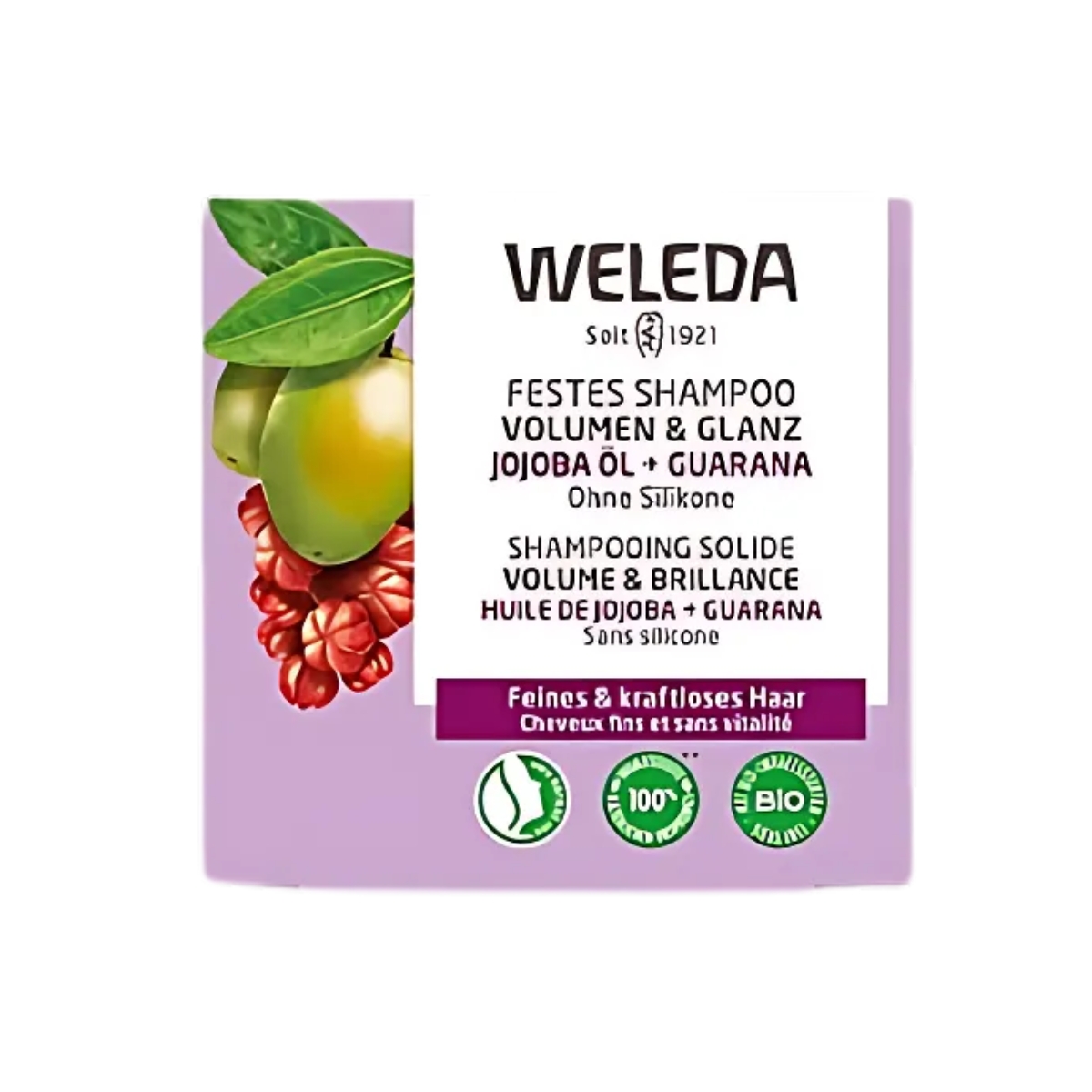 Weleda Festes Shampoo Volumen & Glanz 50 g