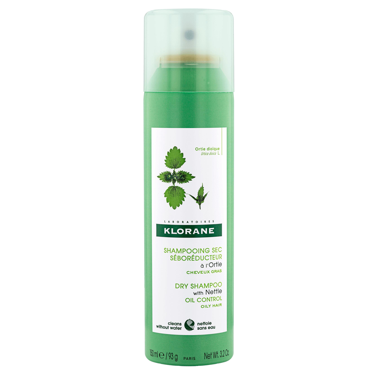 Klorane Trockenshampoo Brennnessel Spray 150 ml