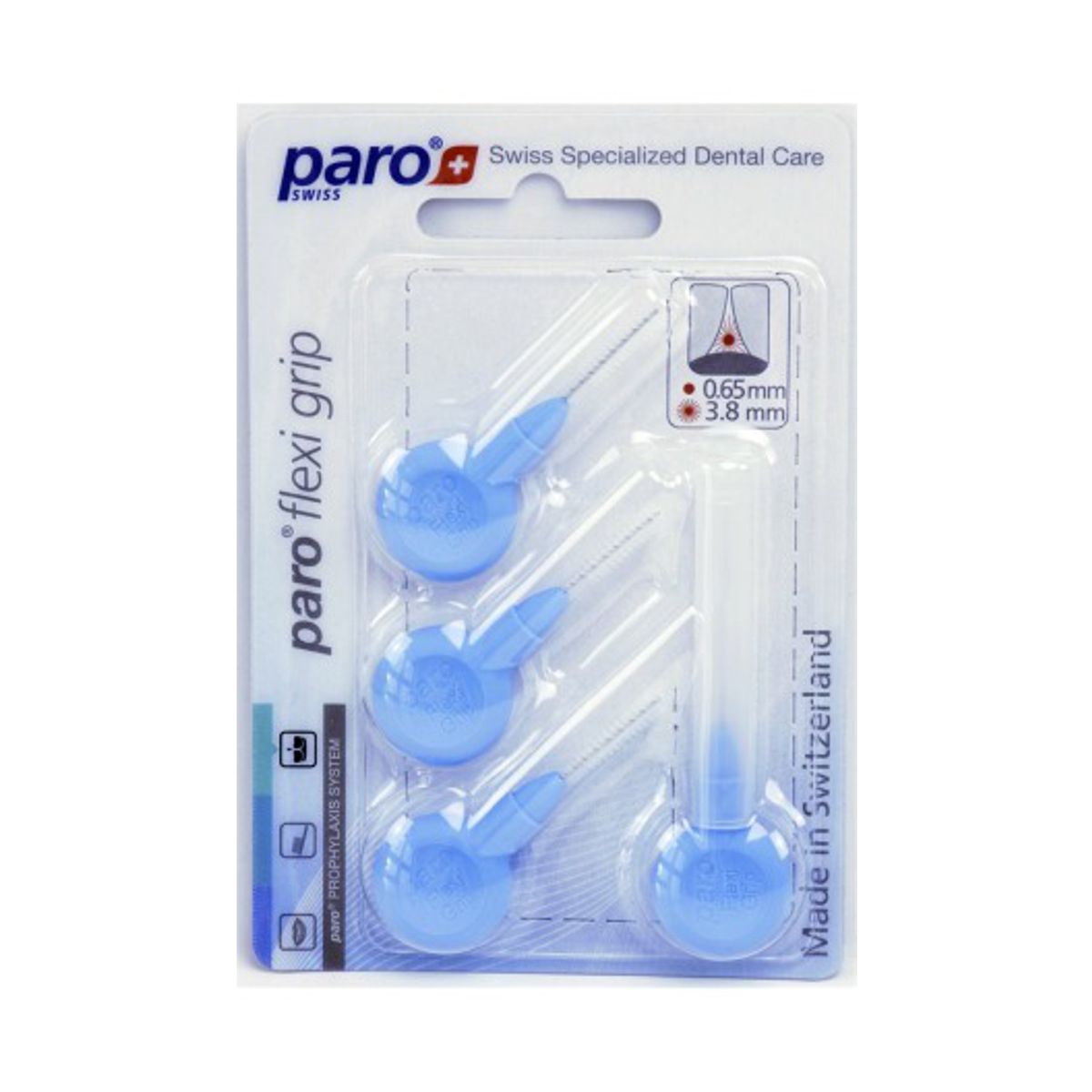 Paro Flexi Grip 3,8mm hellblau fein 4 Stück