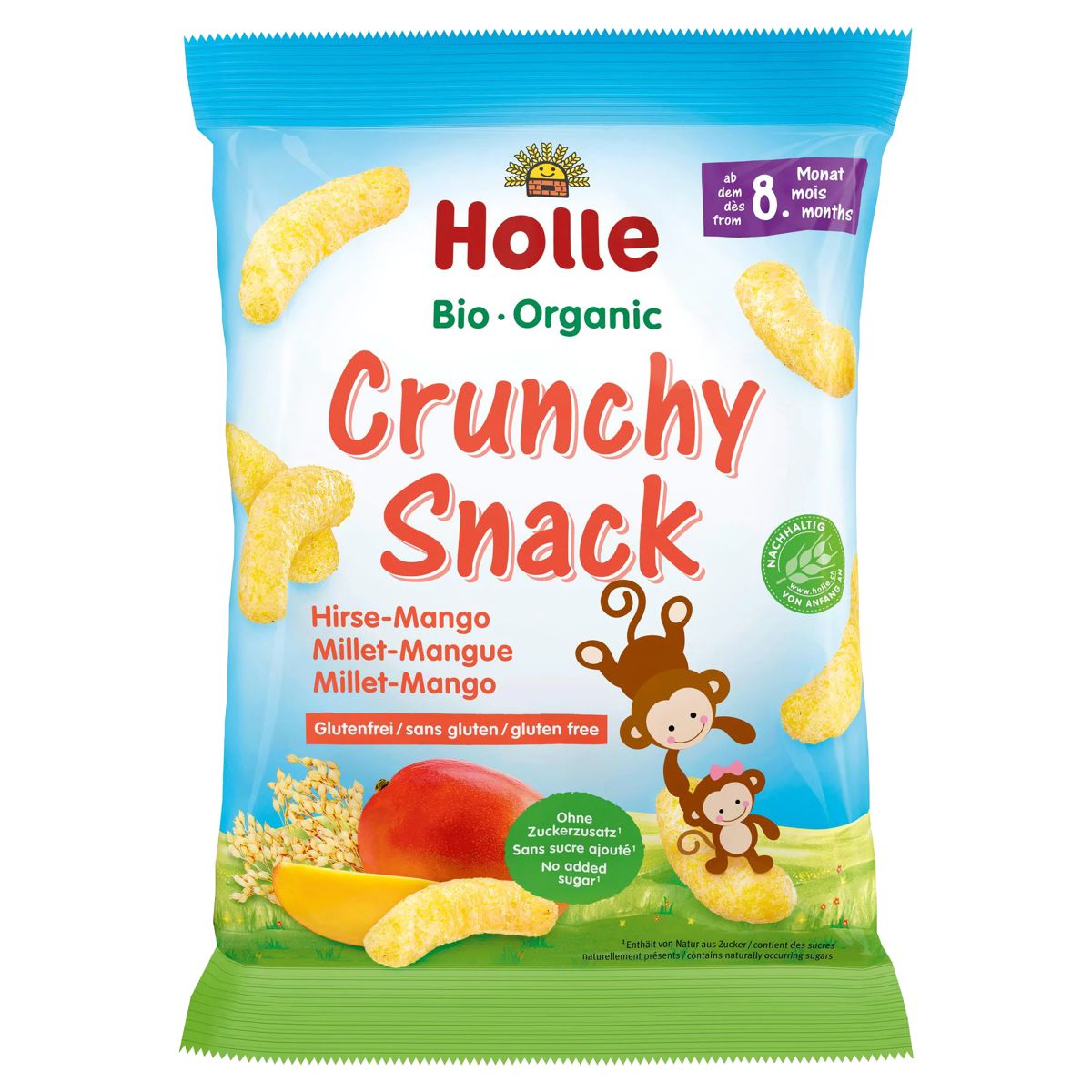 Holle Bio-Crunchy Snack Hirse Mango 25 g