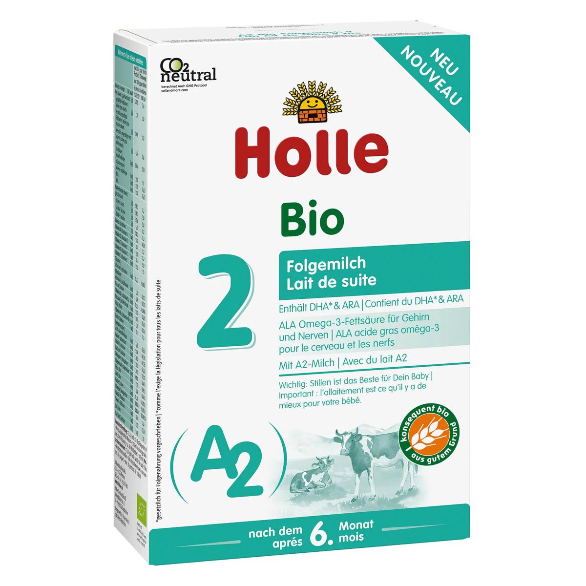 Holle A2 Bio-Folgemilch 2 400 g