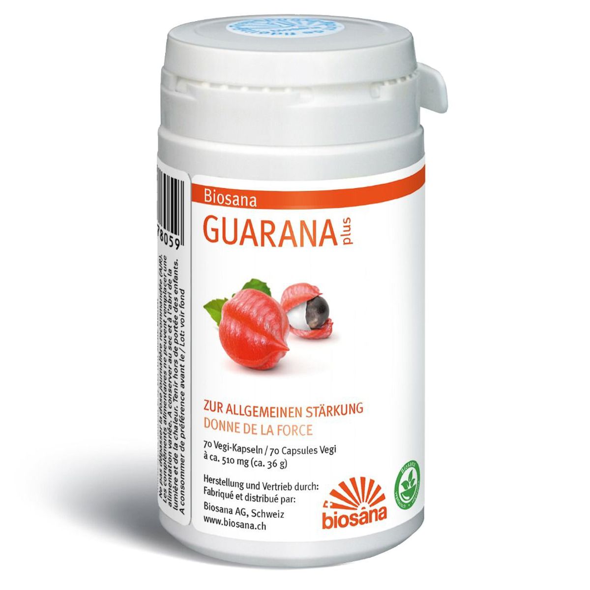 Biosana Guarana plus Kapseln Dose 70 Stück