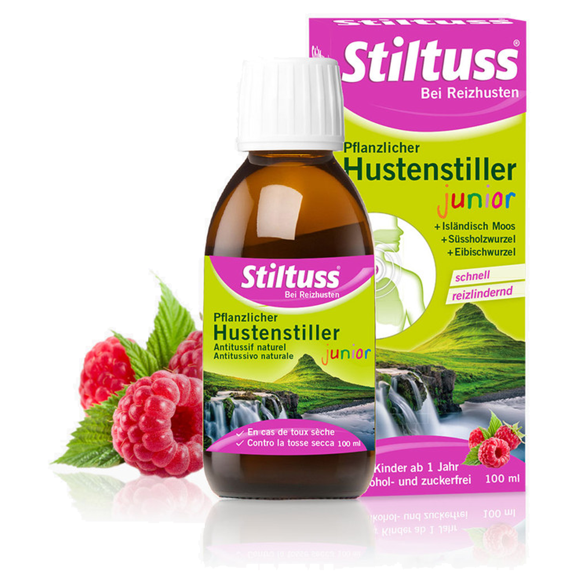 Stiltuss Pflanzlicher Hustenstiller Sirup Junior 100 ml