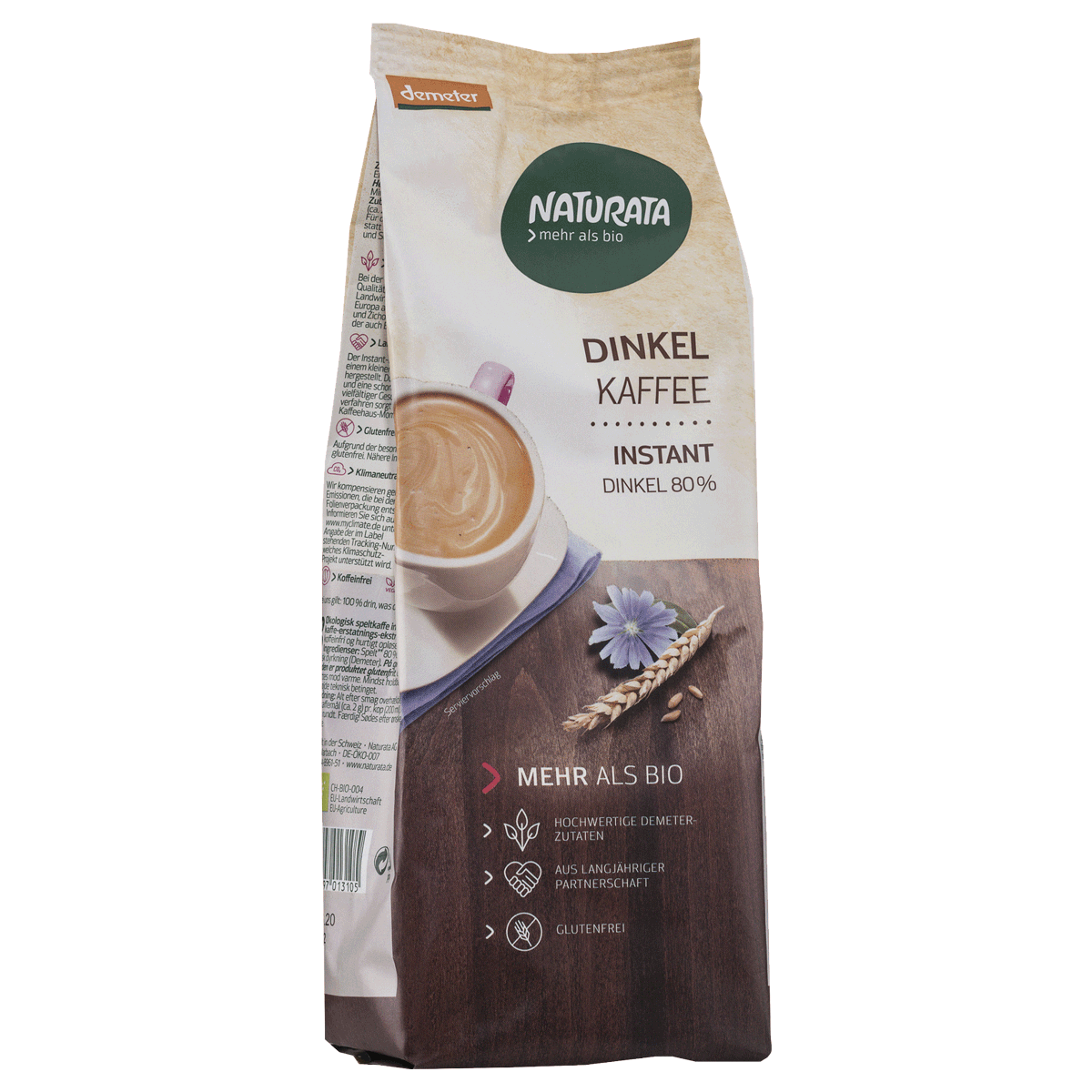 Naturata Dinkelkaffee Instant Nachfüllbeutel 175 g