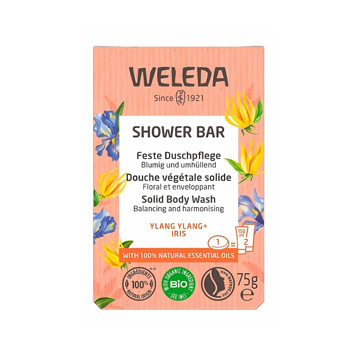 Weleda Feste Duschpflege Ylang Ylang + Iris 75 g