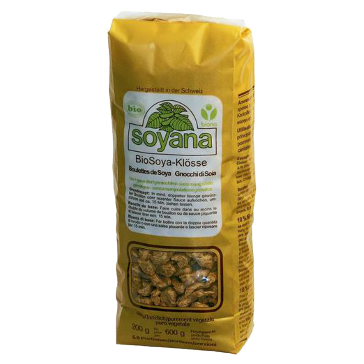 SOYANA Soya Eiweiss Klösse Bio naturfarben 200 g