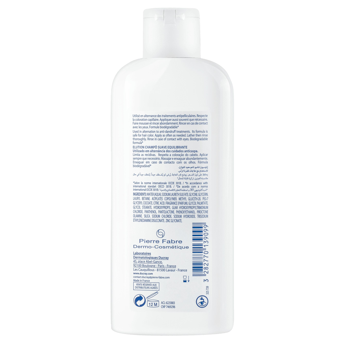 Ducray Elution ausgleichendes Shampoo 200 ml