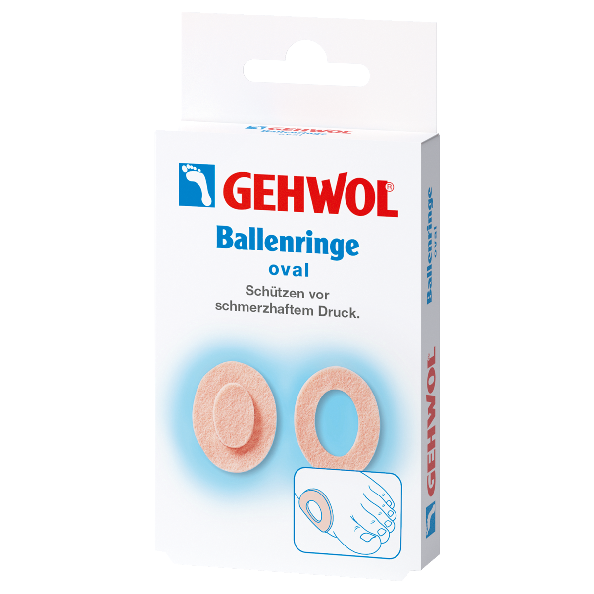 Gehwol Ballenringe oval 6 Stück