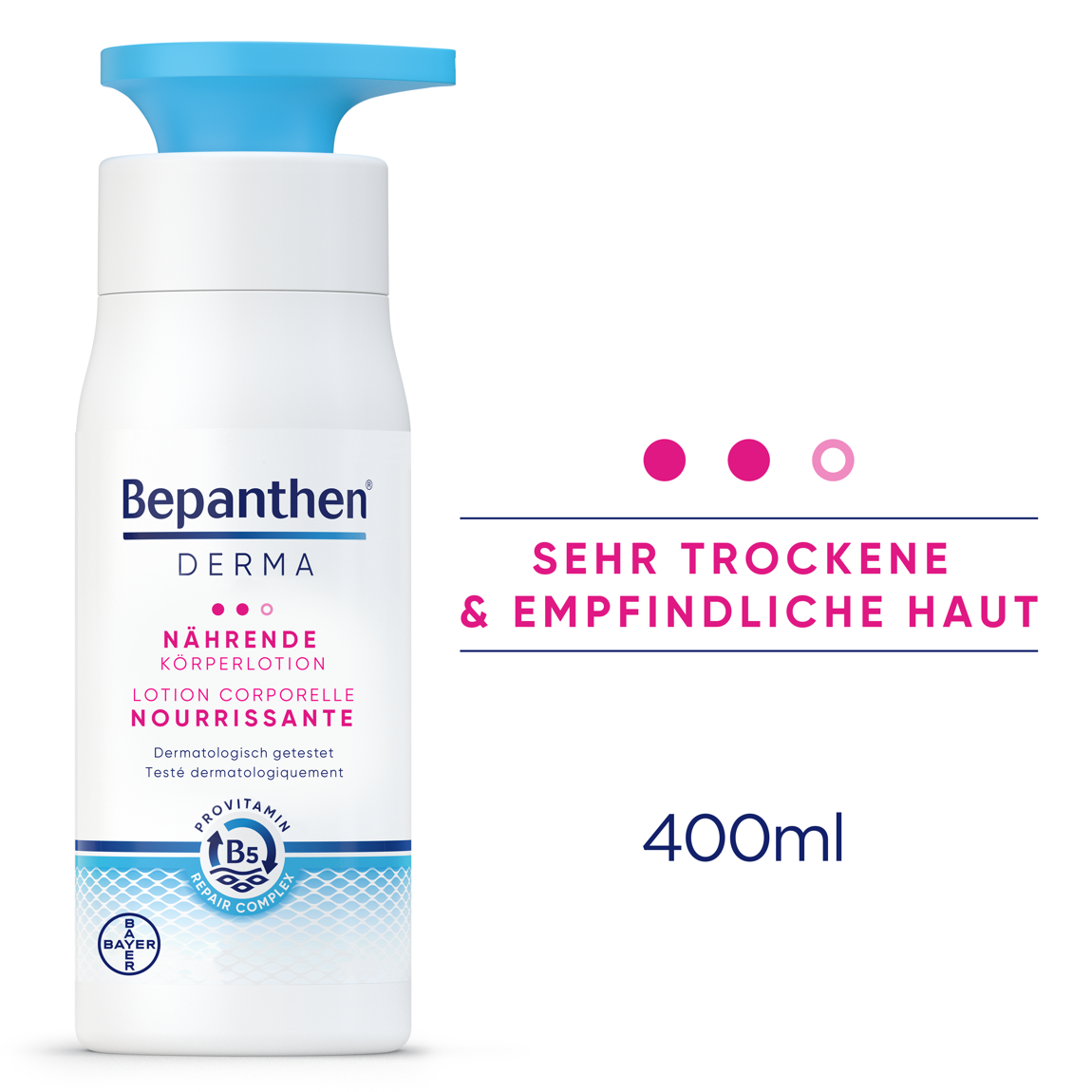 Bepanthen Derma nährende Körperlotion 400 ml