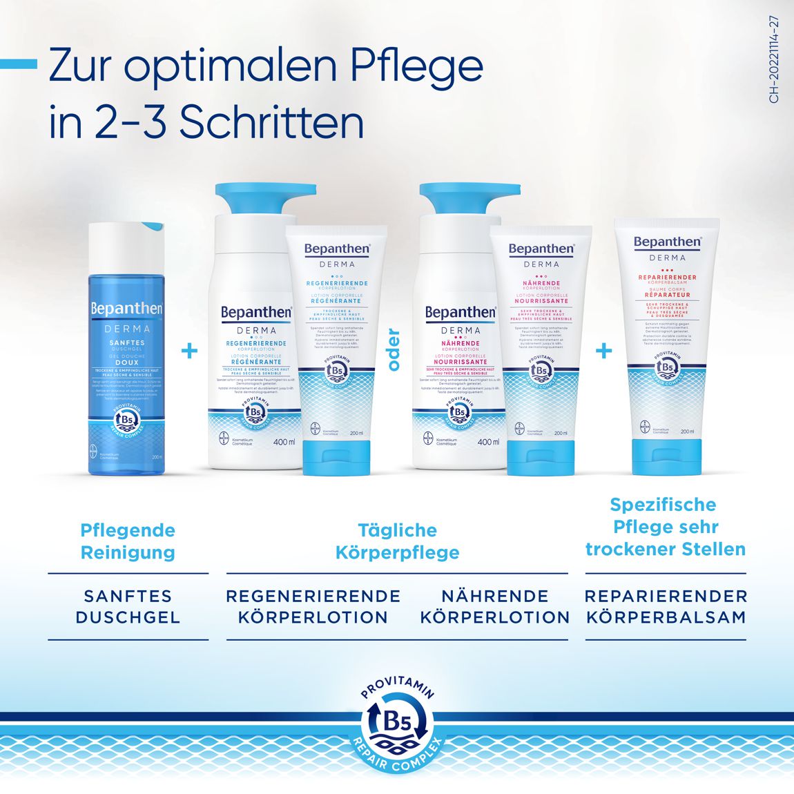 Bepanthen Derma regenerierende Körperlotion Nachfüllbeutel 400 ml