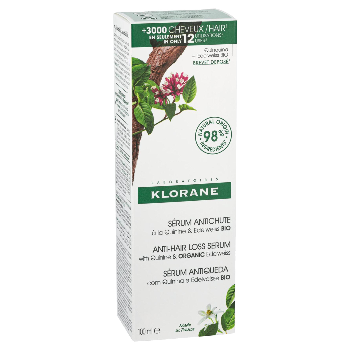 Klorane Chinin Edelweiss Haarserum 100 ml