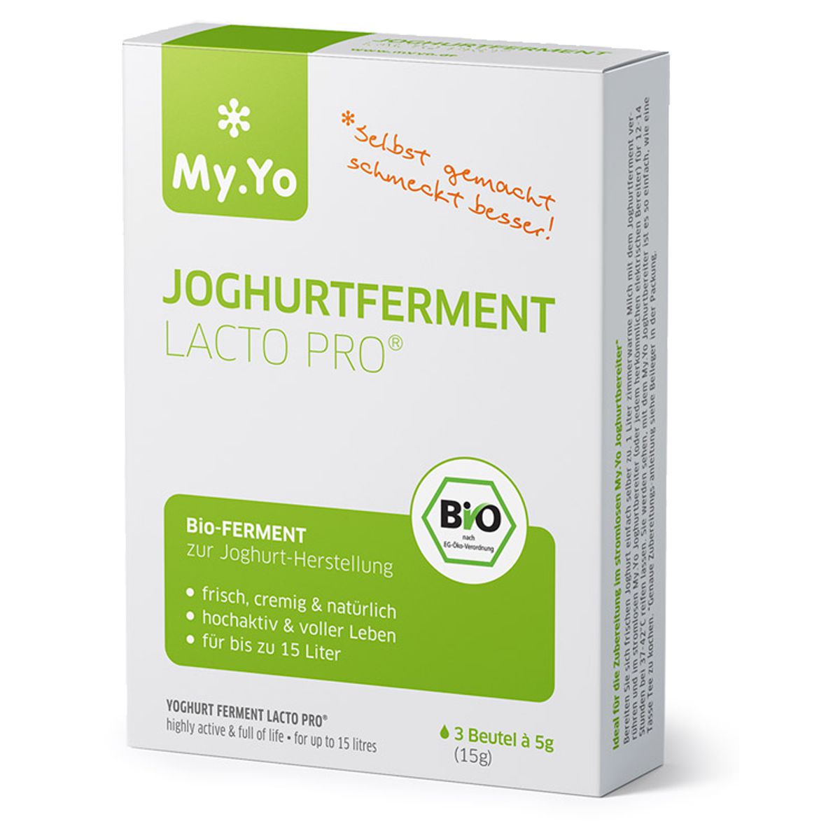 MY.YO Joghurt Ferment Probiotisch 3x 5 g