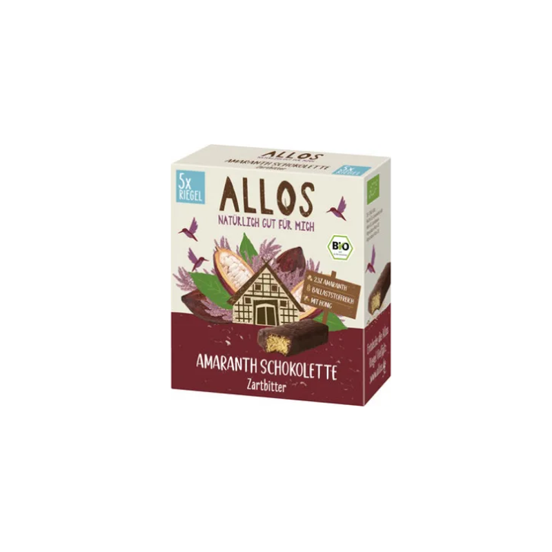 ALLOS Amaranth Schokolette Zartbitter 5 Riegel