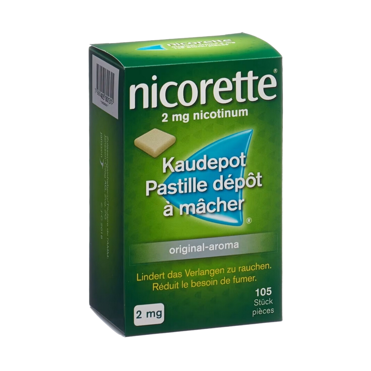 Nicorette Original Kaudepots 2 mg 105 Stück