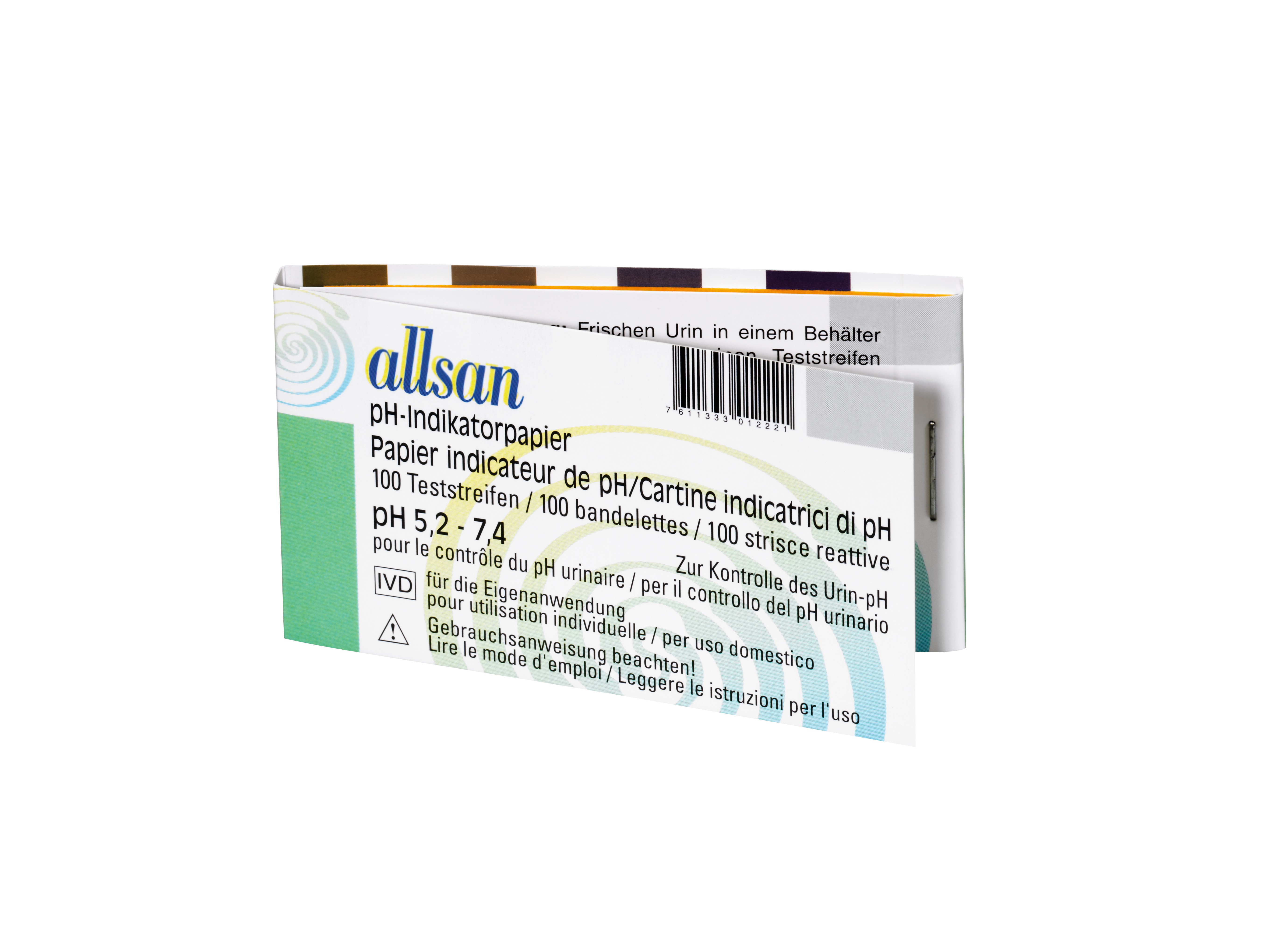 Allsan pH Indikatorpapier 5.2-7.4 100 Stück