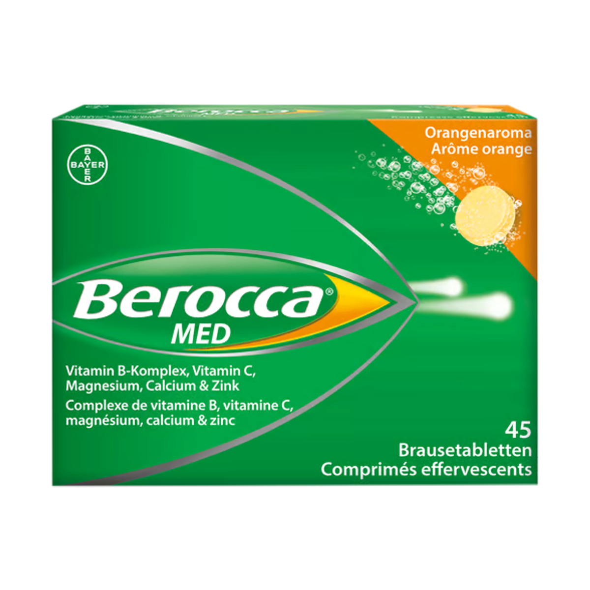 Berocca Med Brausetabletten Orangenaroma 45 Stück