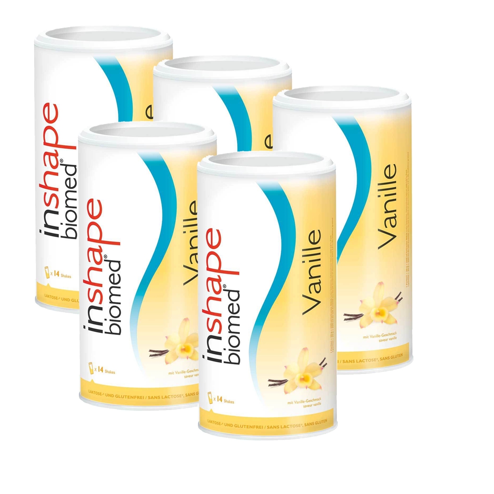 INSHAPE Biomed Pulver Vanille 5x 420 g