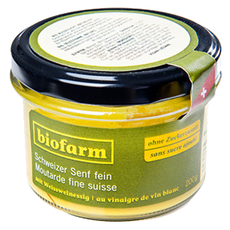 Biofarm Senf fein Knospe CH Glas 200 g