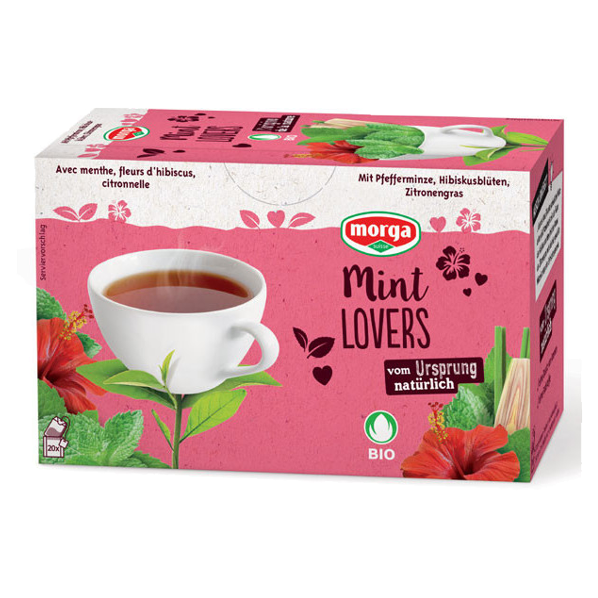 Morga Mint Lovers Tee mit Hülle Bio Knospe Beutel 20 Stück