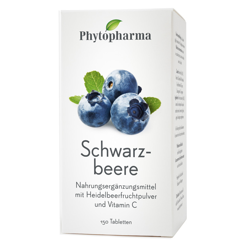 Phytopharma Schwarzbeere Tabletten 150 Stück