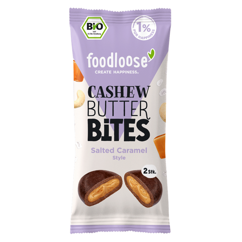 Foodloose Cashew Butter Bites Salted Caramel 40 g