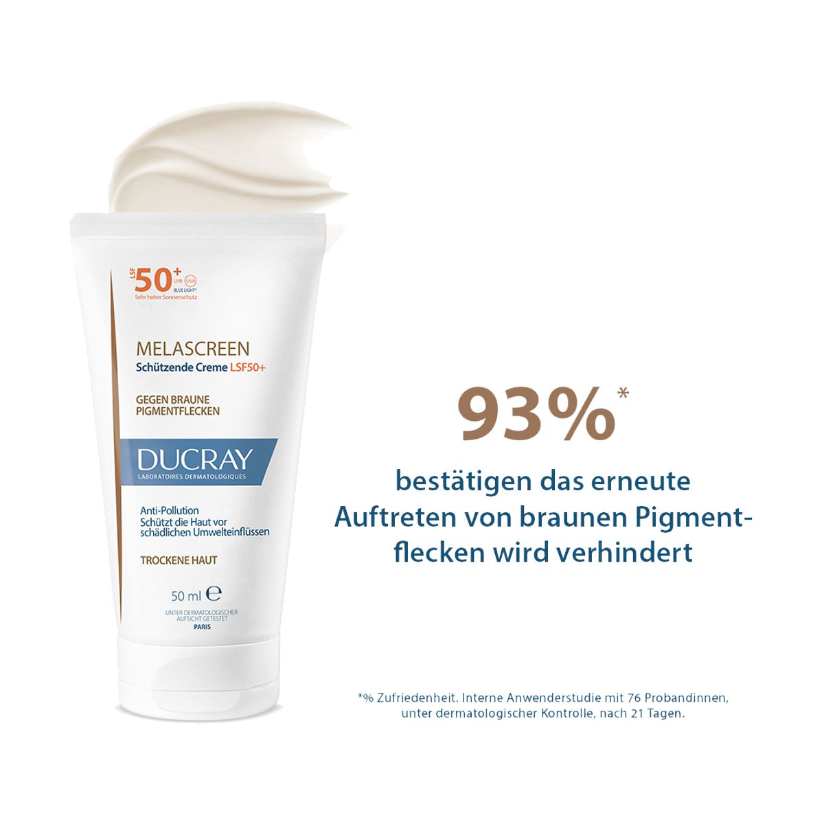 Ducray Melascreen Anti-Pigmentflecken Creme SPF50+ 50 ml