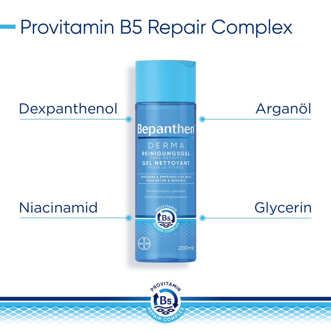 Bepanthen Derma Reinigungsgel fürs Gesicht 200 ml