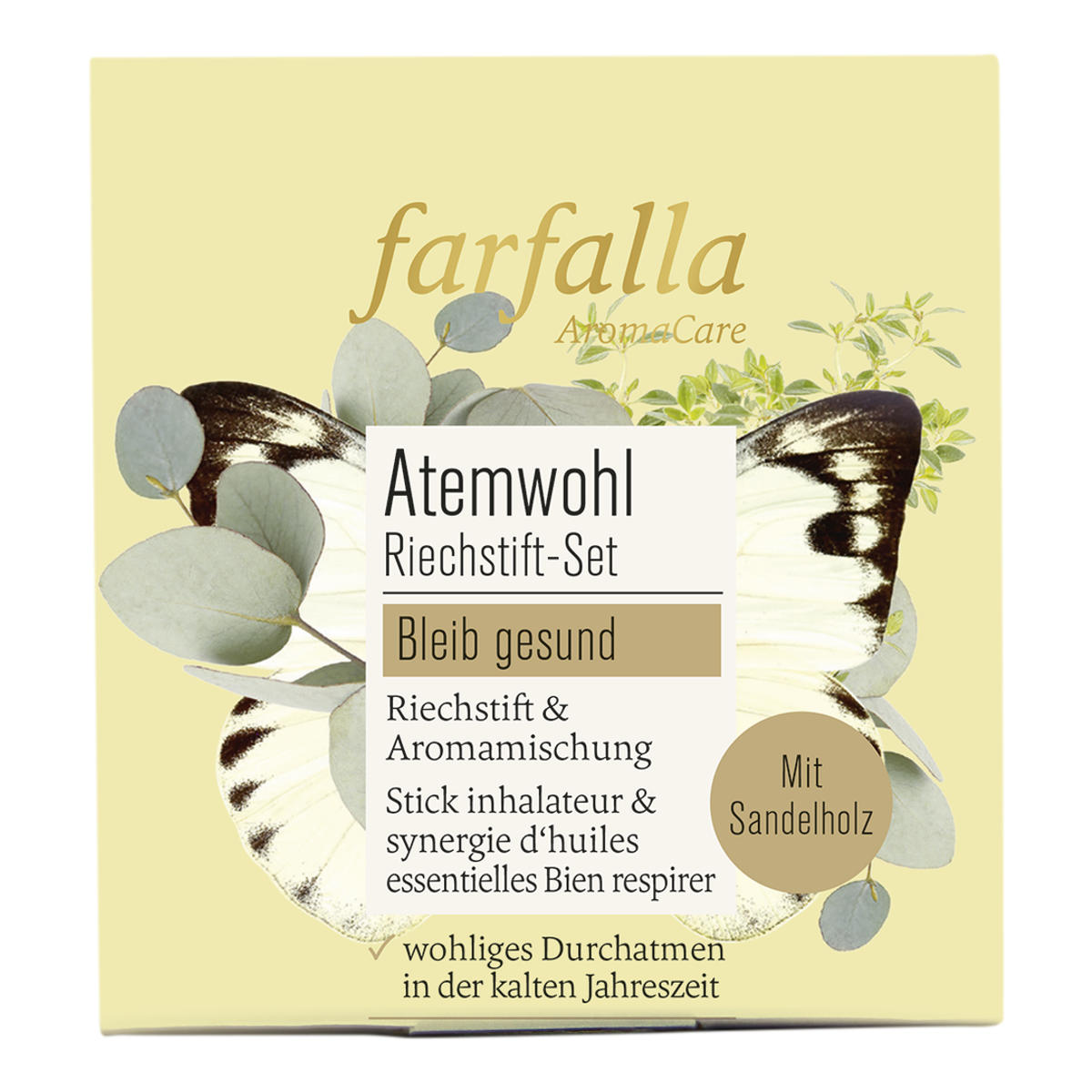 FARFALLA Riechstift Set Atemwohl