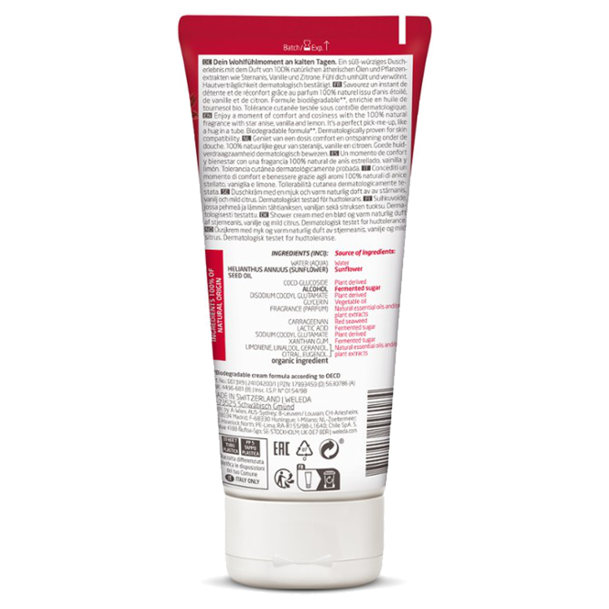 Weleda Aroma Shower Comfort Tube 200 ml