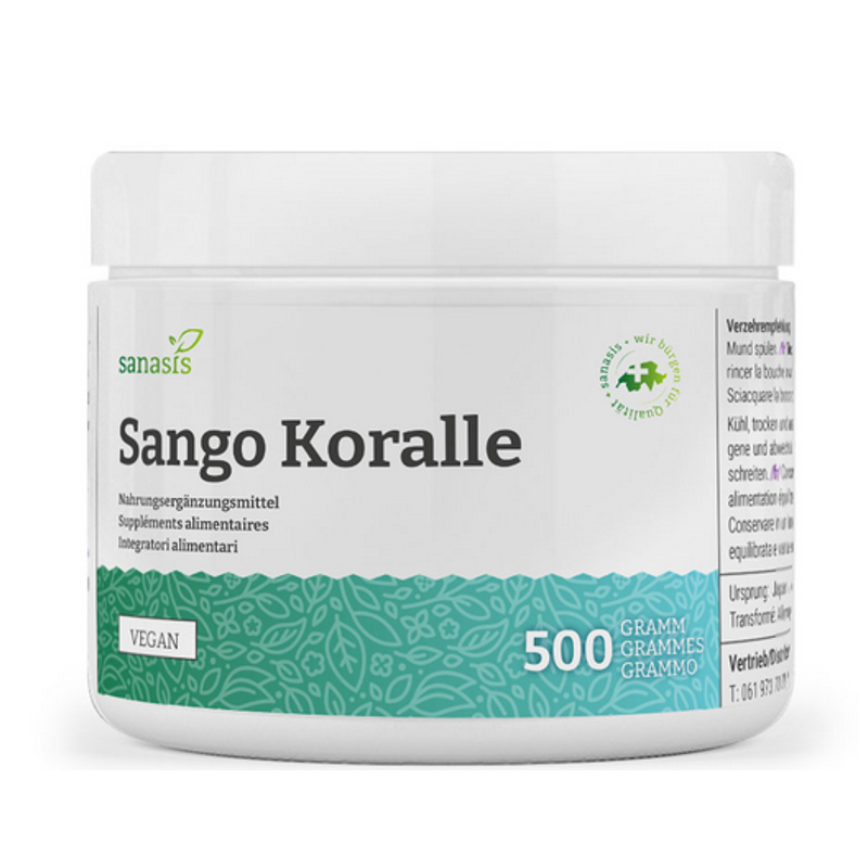 Sanasis Sango Koralle Pulver Vegan 500 g