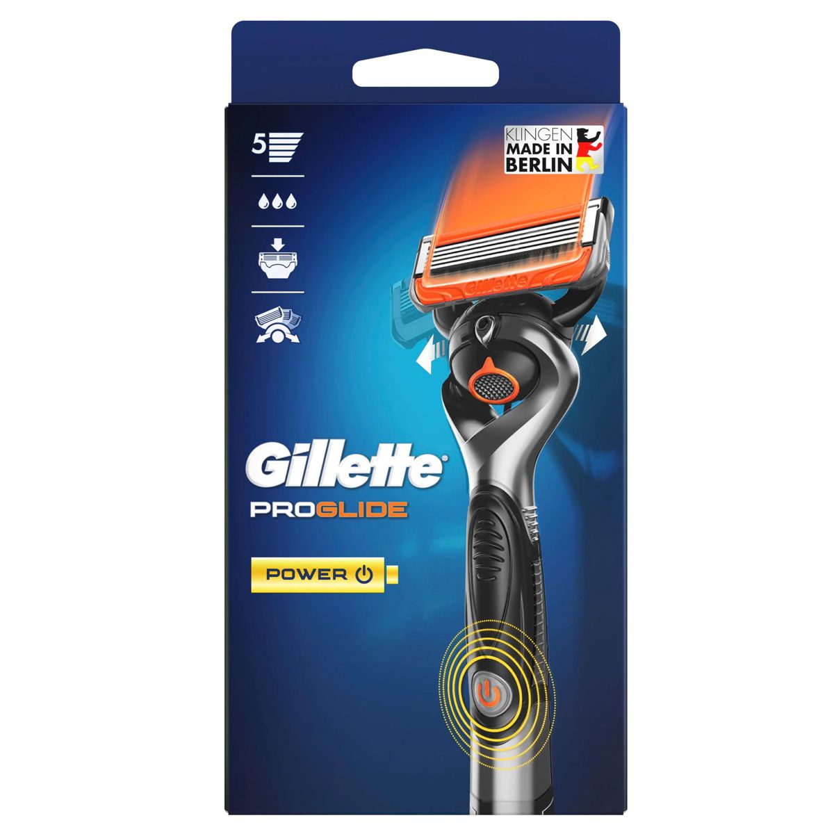 GILLETTE ProGlide Flexball Rasierapparat Power 1 Klinge