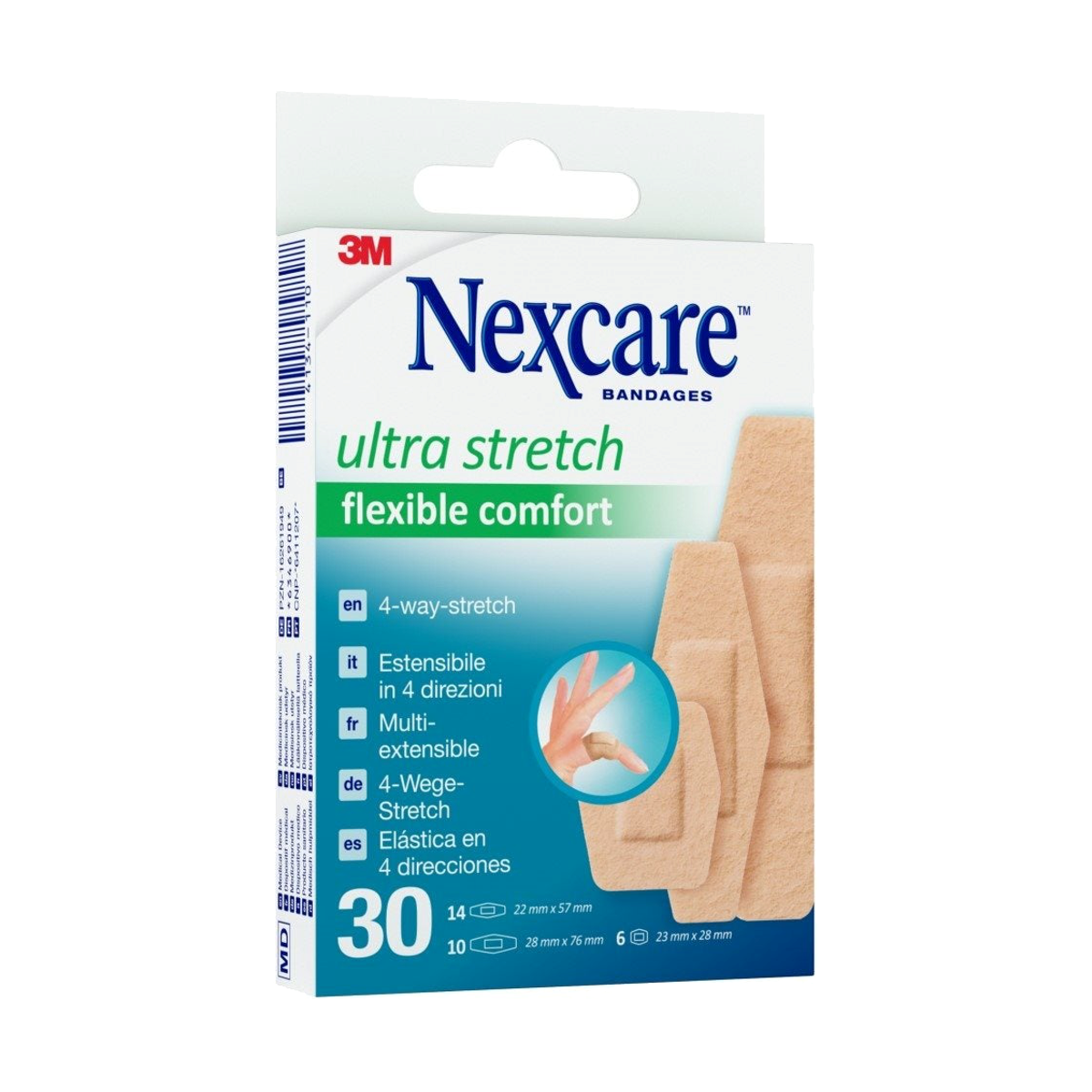 3M NEXCARE Pflaster Ultra Stretch 3 Grössen assortiert 30 Stück