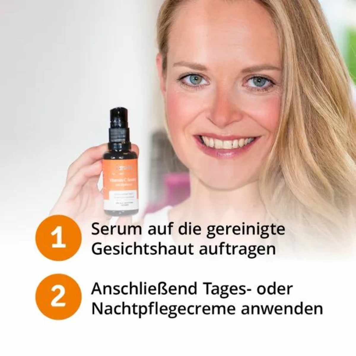 Casida Vitamin C Serum mit Hyaluron Dispenser 30 ml