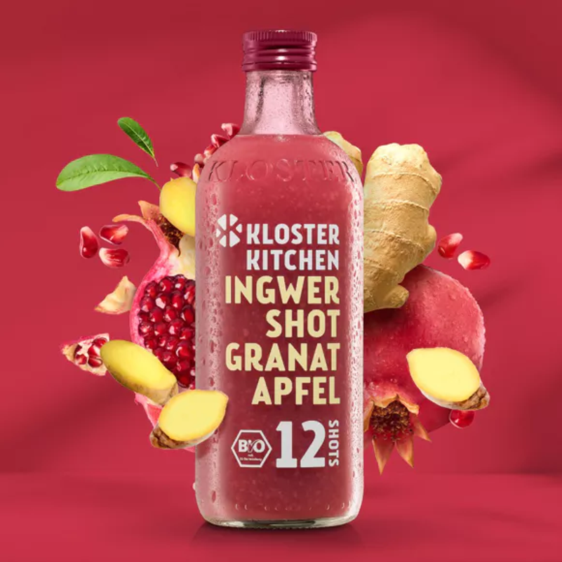 Kloster Kitchen Ingwer Shot Granatapfel Bio 360 ml