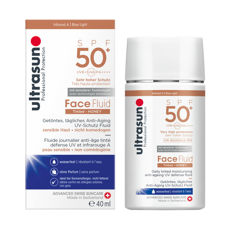 Ultrasun Face Fluid SPF 50+ Tinted Honey 40 ml