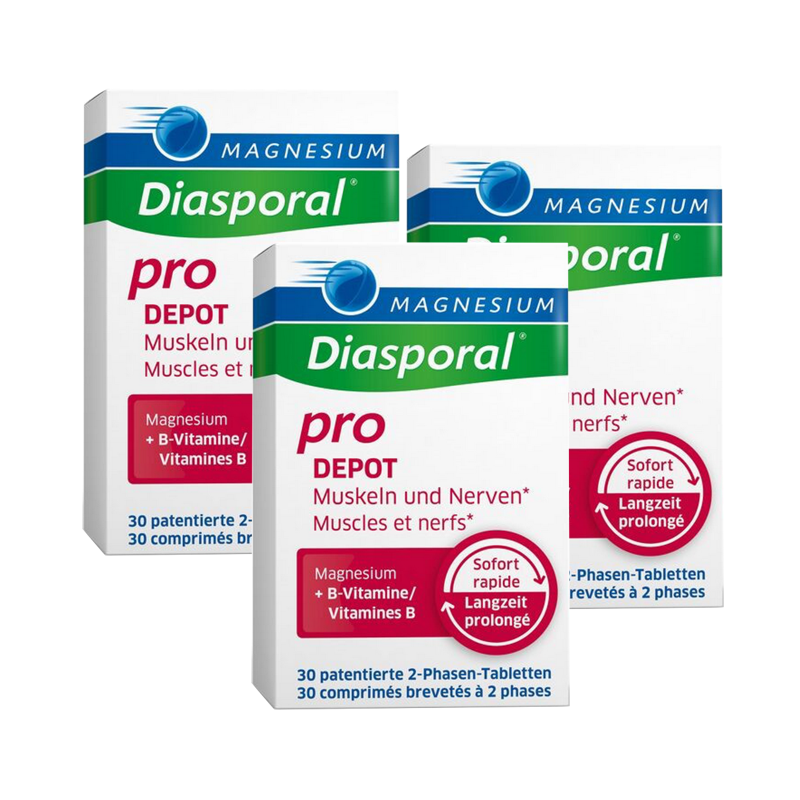 MAGNESIUM Diasporal Pro M + N Depot Tabletten 3x 30 Stück