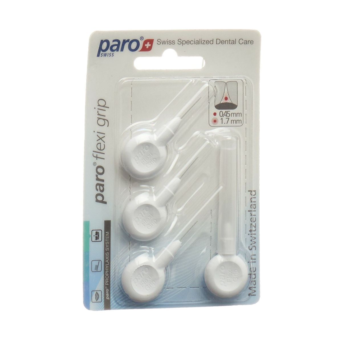 Paro Flexi Grip 1,7mm xxxx-fine weiss zylinder 4 Stück