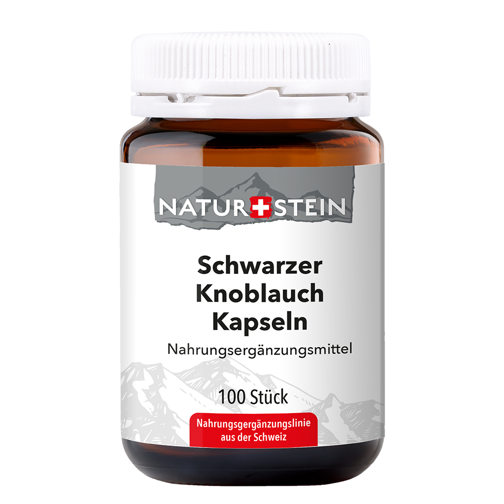 Naturstein Schwarzer Knoblauch Kapseln 100 Stück