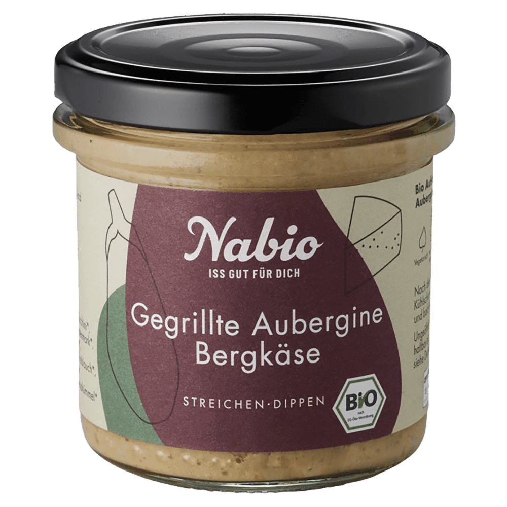 Nabio Aufstrich Aubergine Bergkäse 135 g