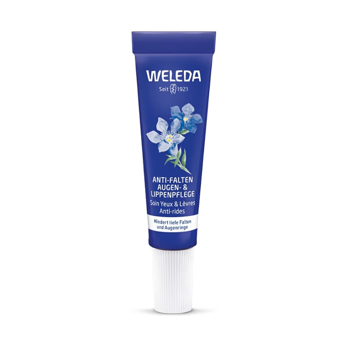 Weleda Anti-Falten Augen und Lippenpflege blauer Enzian und Edelweiss 10 ml