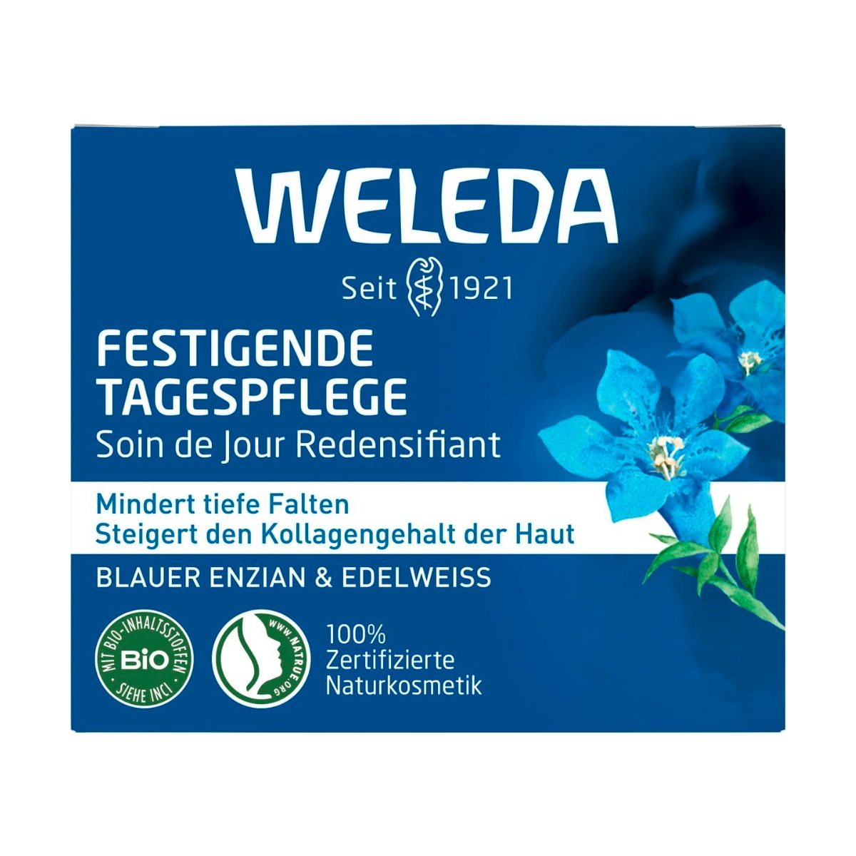 Weleda Tagespflege festigend blauer Enzian und Edelweiss 40 ml