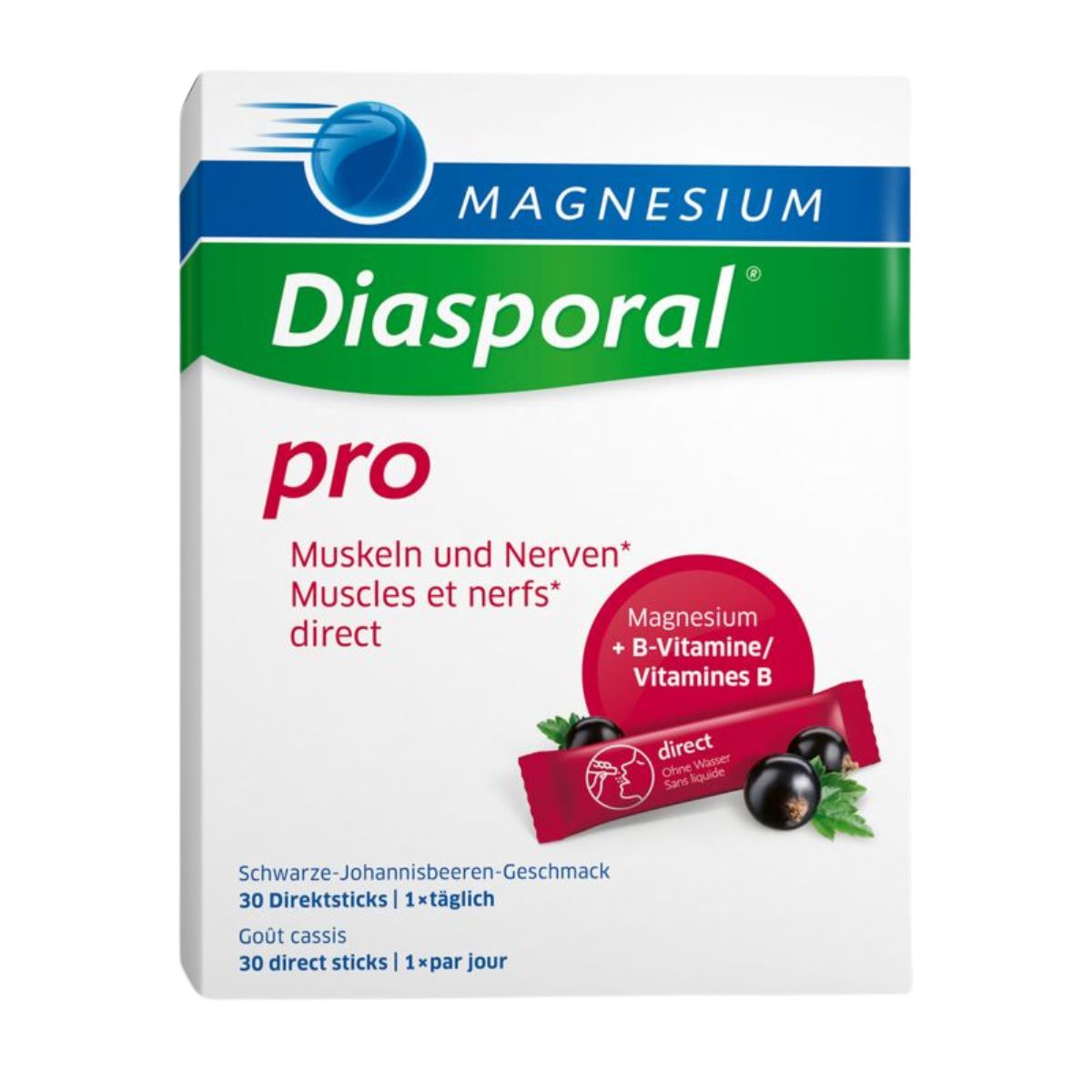 MAGNESIUM DIASPORAL Pro M+N Direct Sticks 30 Stück