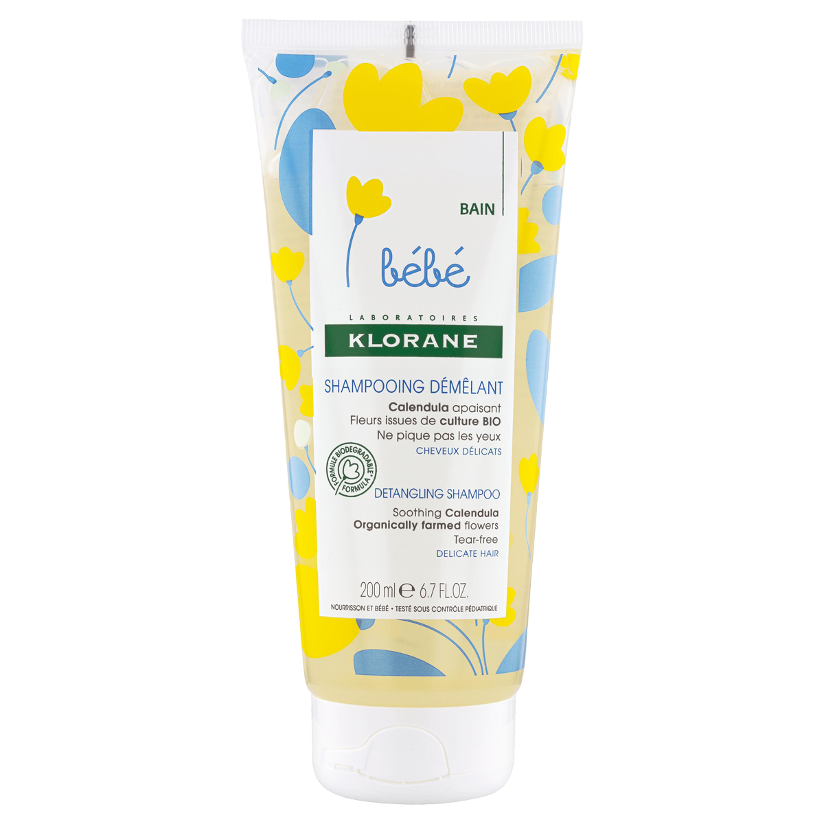 Klorane Bebe Mildes entwirrendes Shampoo 200 ml