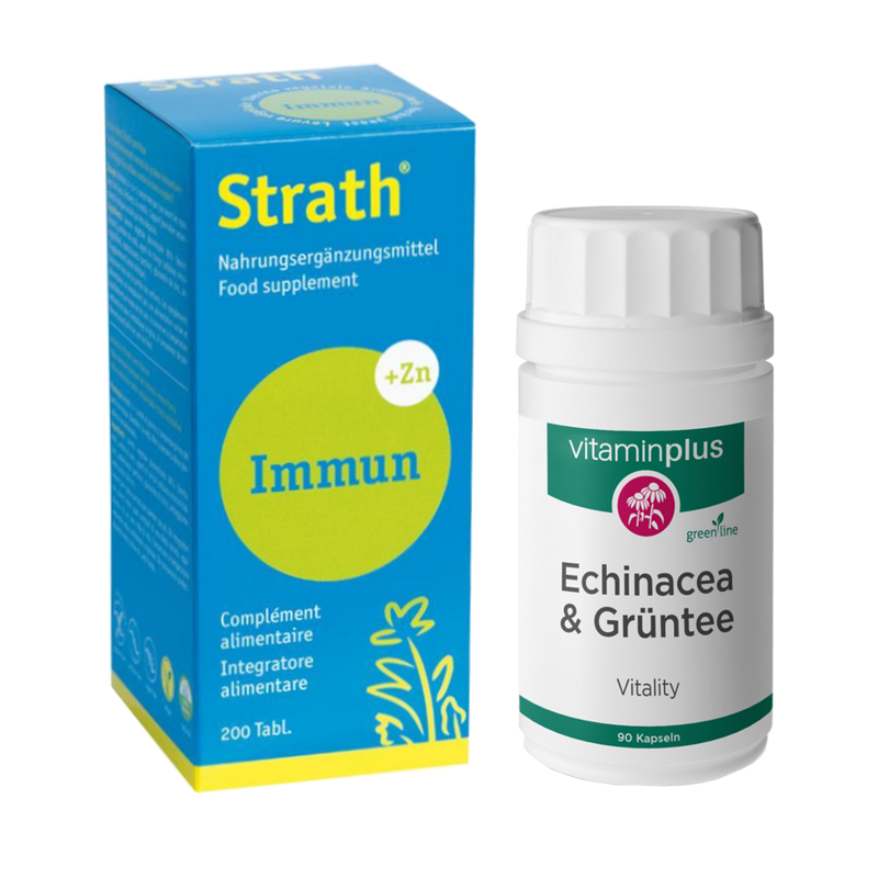 Strath Immun + Vitaminplus Echinacea und Grüntee Kapseln